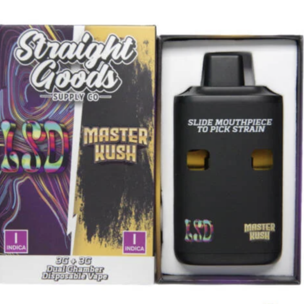 Straight Goods Dual Chamber Vape - 3g + 3g - LSD x Master Kush - Bulk